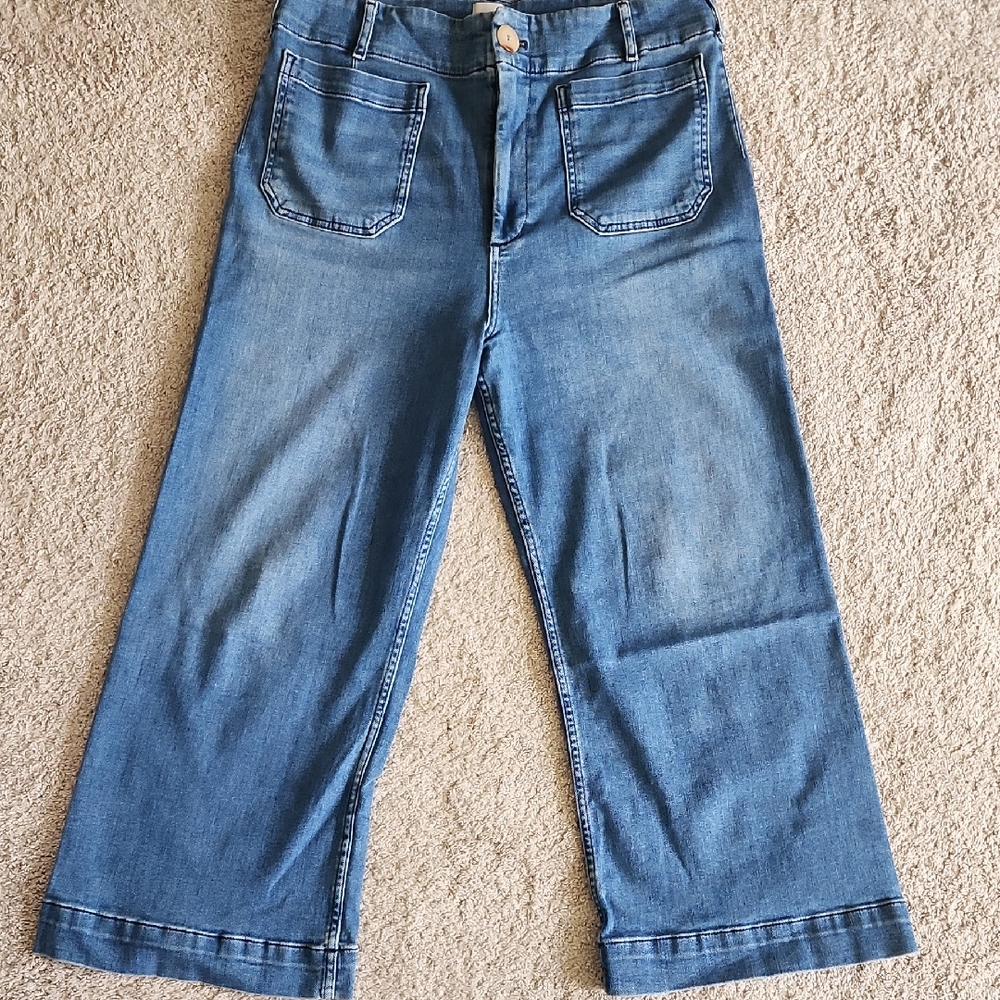 Maeve Light Blue Wide Leg Jeans